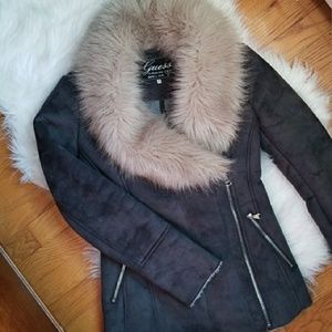 Guess faux fur coat